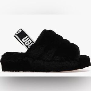 UGG Fluff Yeah Slide Black (Women's)